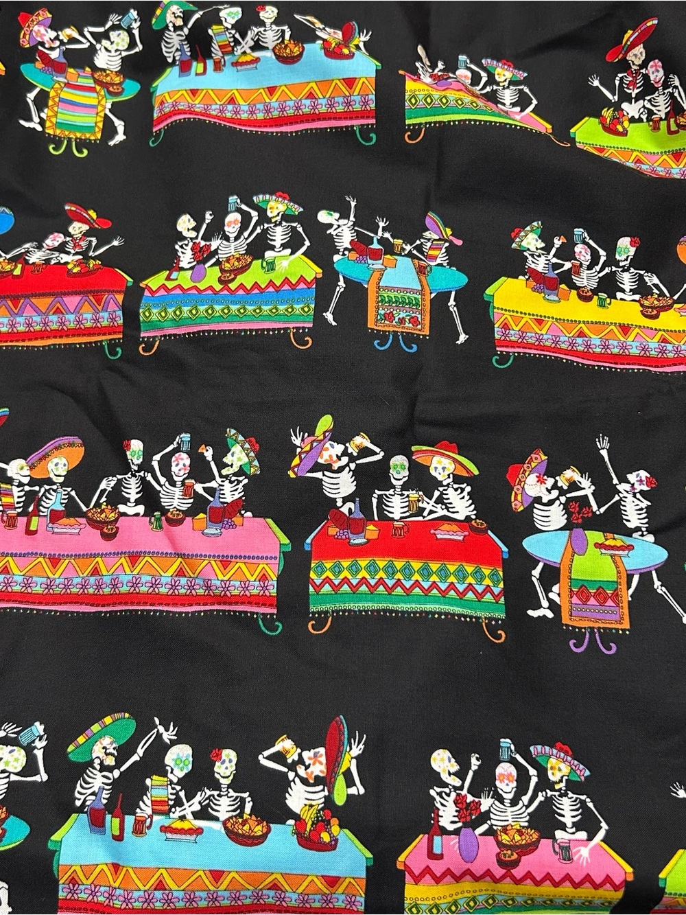Day Of The Dead Fabric Greta Lynn Kanvas Studio